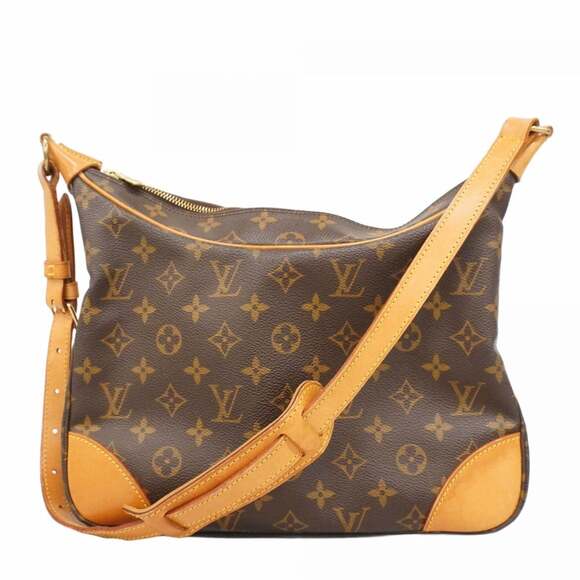 LOUIS VUITTON Brown Monogram Boulogne 30 Shoulder Bag